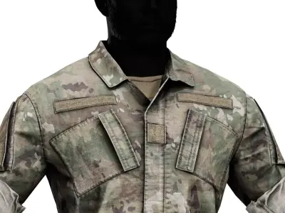 ARMY COMBAT UNIFORM Low-poly 3D model
