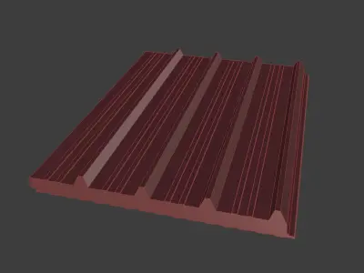 Polyurethane  Sandwich Panel Free 3D model