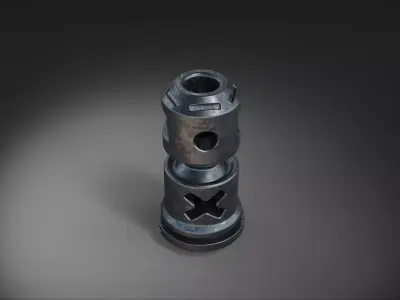 muzzle brake  vol9 3D model