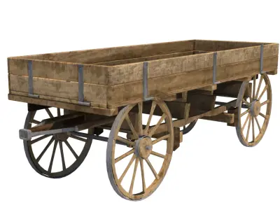 Medieval  carriage 3D model