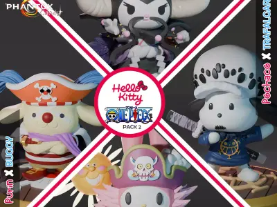   Hello Kitty x One Piece collection part 2 3D print model