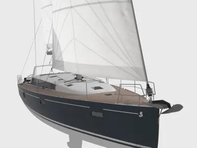 Sailboat Beneteau Sense 50 Yacht 3D model