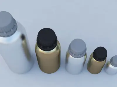 Perfume container Low-poly 3D model