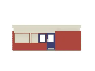 Model Railway - Platform Waiting Room 3D print model
