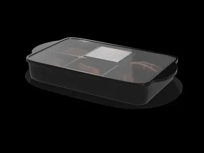 Deli sausages Cooked Meats 3D model buy