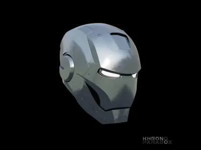 Mk 2 helmet Low-poly 3D model