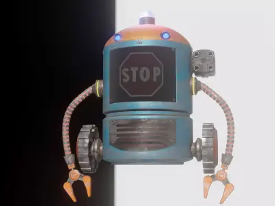 STOP ROBOT 3D model
