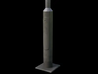Street lamp 3D model Free low-poly 3D model