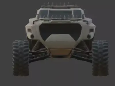 Rusted Apocalypse Desert Raider 3D Model Low-poly 3D model