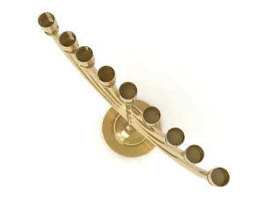 Menorah gold 3D model