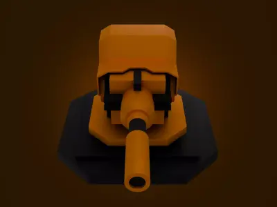Game Machine Gun Asset 3d Model 3D model