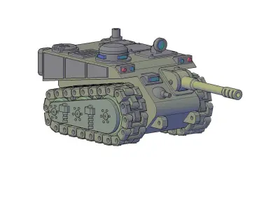 SCI-FI TANK MINIATURE 3D print model