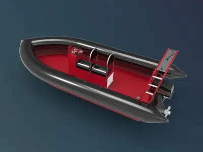 Rigid Inflatable Boat 3D model by wayokama72