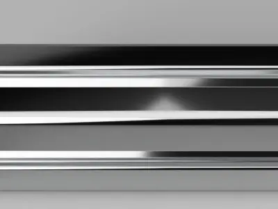 aluminum profile 3D model