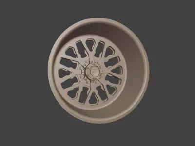 Fuel Forged FF45 wheel 3D print model