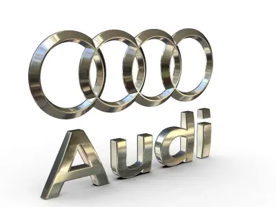 audi logo  3D model