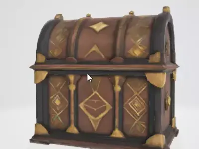 Medieval Storage Chest 3D Asset 3D model