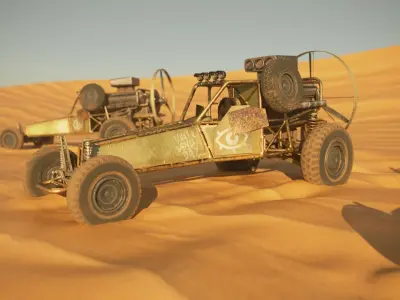 DB-5 scout vehicle Low-poly 3D model