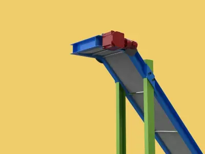 CARRIER BELT CONVEYOR Z ELEVATOR 3D model