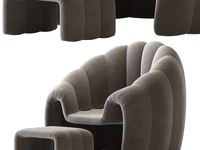 Armchair Art  Shell 3D model