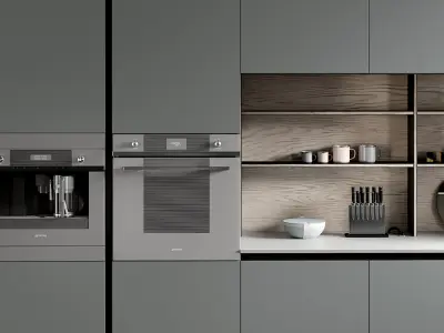 Kitchen Empty Inside 3D model