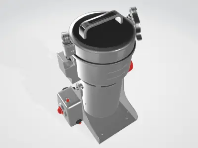 household herbal medicine grinder 3D model