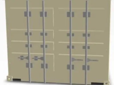 Shipping container 3d model Free 3D model purchase