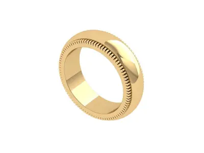 Wedding band 3D print model 8