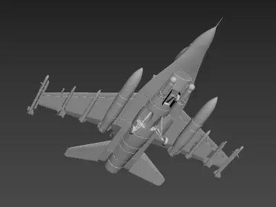 Model Airplane fighter jet 3D model