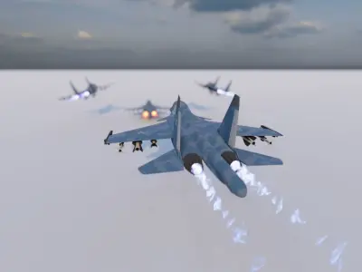 3d Model Sukhoi SU-34 Low-poly 3D model