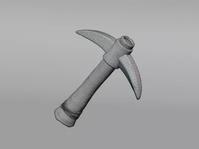 Game Ready Pickaxe Low-poly 3D model