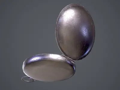 Antique compass Low-poly 3D model