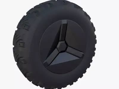 Tesla Cyberquad ATV Wheel 1 3D model