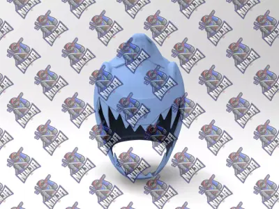 Power Rangers Silver Dino Helmet for 3dprinting 3D model