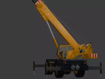 Construction Crane HighQuality PBR Optimized Realistic low poly Low-poly 3D model