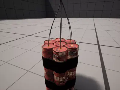 Stack Dynamite Low-poly 3D model