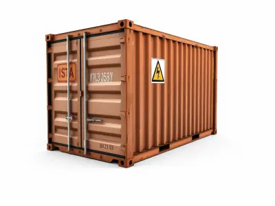 Realistic Shipping Container Model Pack for D Environments Low-poly 3D model