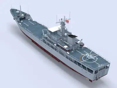 Type-072III Landing Ship 3D model