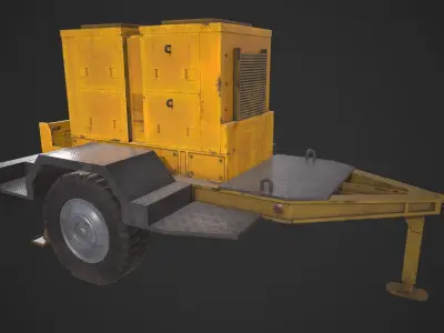Mobile Generator Low-poly 3D model purchase