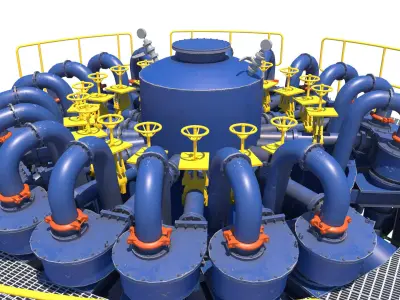 hidrociclones grandes 3D model