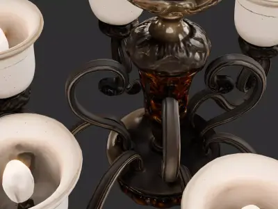 Vintage Ceiling Chandelier 3D model