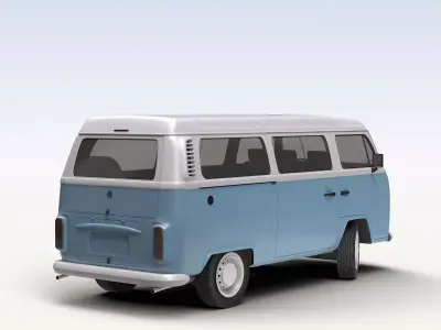 VW T2 Kombi 2013 3D model