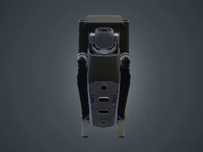 Mavic 2 Drone Low-poly 3D model