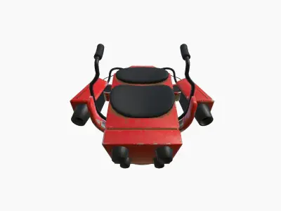 Jetpack G04 Red Black - SciFi Character Design Low-poly 3D model