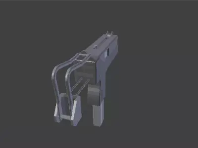 Mac 10 low poly Free low-poly 3D model