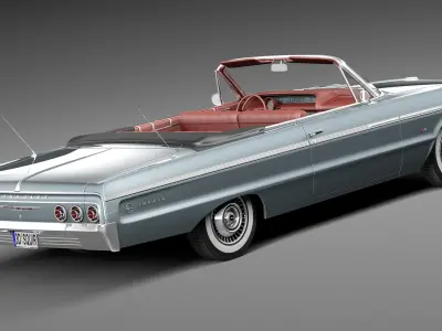 Chevrolet Impala Convertible 1964 3D model purchase