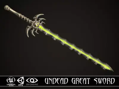 Undead Great Sword Low-poly 3D model