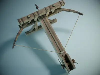 Ballista PBR Low-poly 3D model