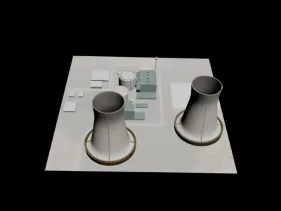 Nuclear Power Plant 3D model purchase
