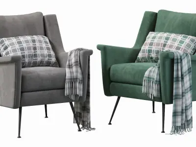 Carlo Mid Century Chair 3D model purchase